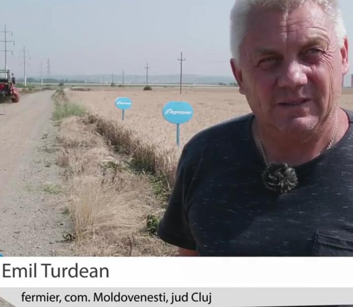 Emil Turdean, Agricover partner from Cluj, proud of impeccable wheat crop